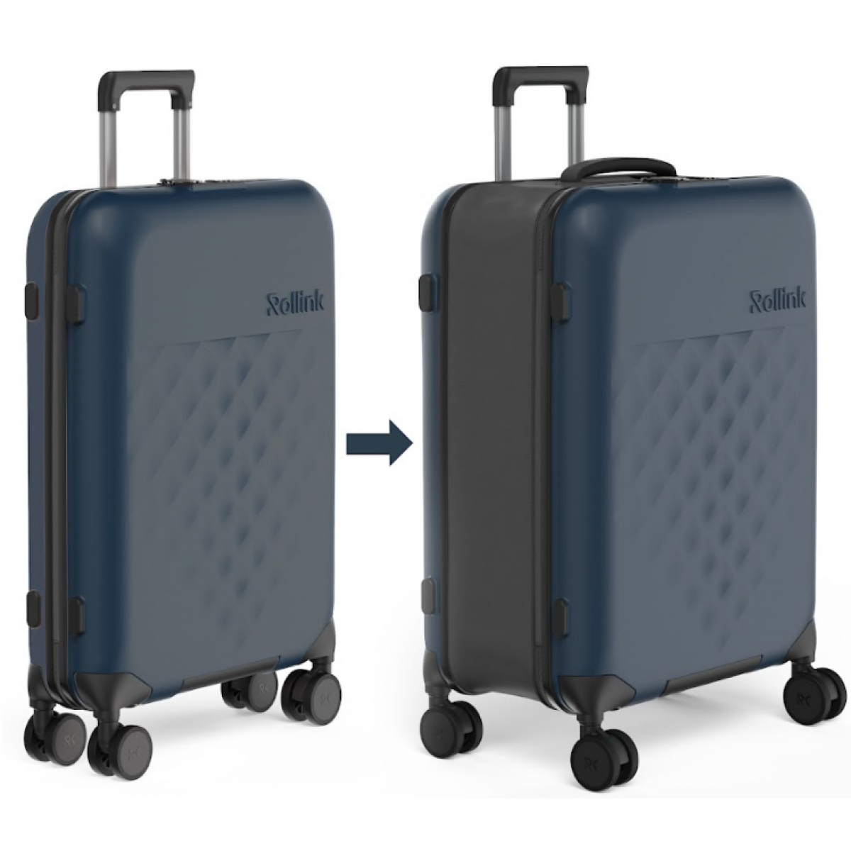 Rollink Flex 360° 29吋 4輪摺疊行李箱 (大西洋藍)